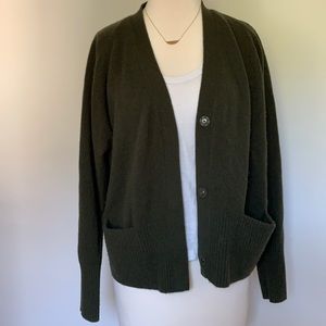 Vince Raglan Snap Cardigan